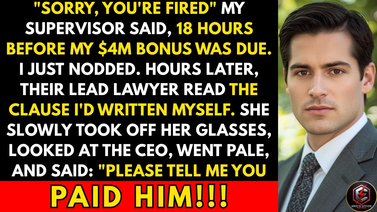 Fired Before My $4M Bonus: The Legal Clause I Wrote That Backfired | OFFICE REVENGE
