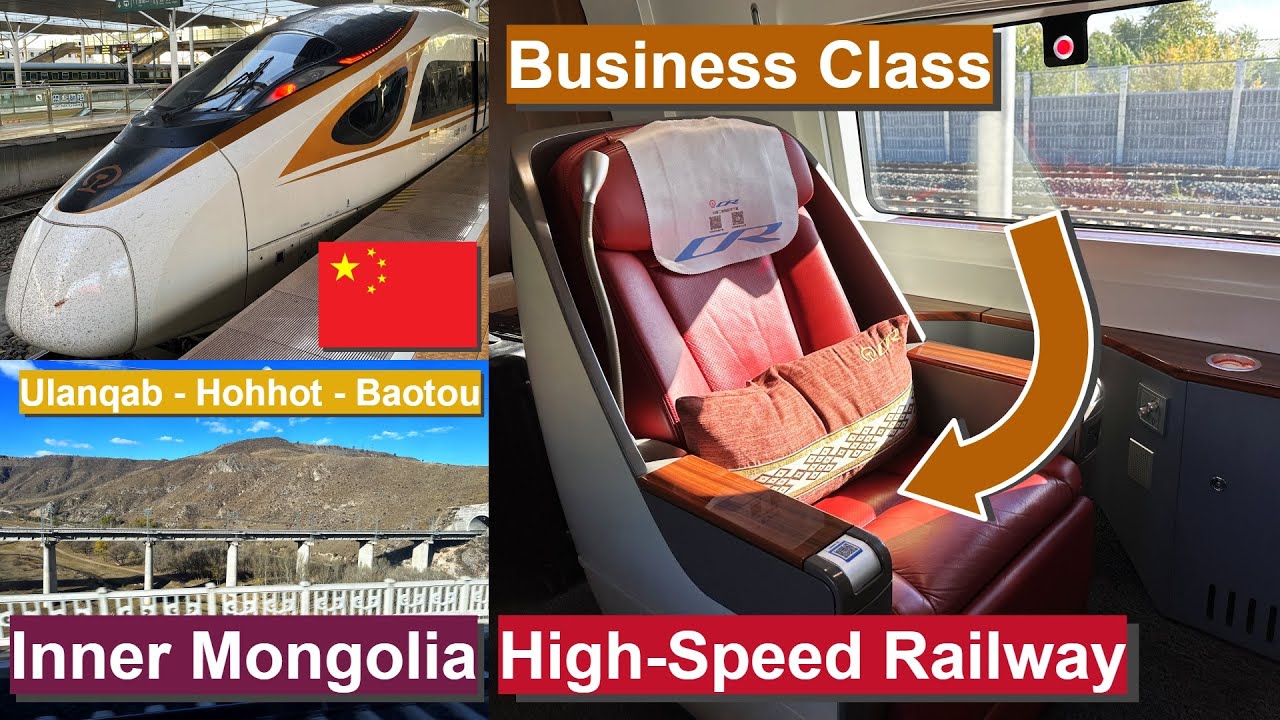 Inner Mongolia High-Speed Railway: Ulanqab - Hohhot - Baotou in Business Class