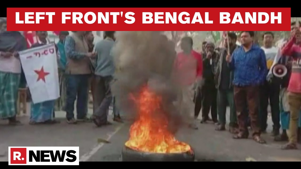 WB's Left Front To Observe 12-hour Bandh After Police & TMC Workers Clash Over Kolkata March