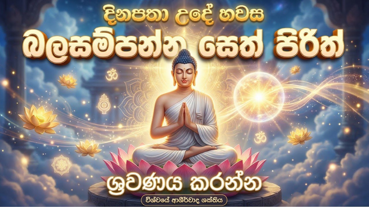 seth pirith sinhala - සියලු දෝශයන් නසන සෙත් පිරිත් දේශනාව #pirith