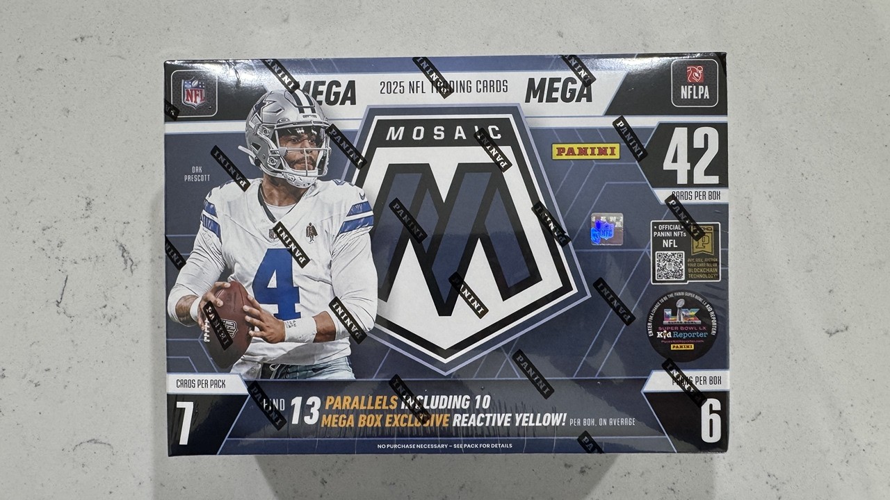 2025 Panini Football Mosaic Mega Box Gifted Box from best bud