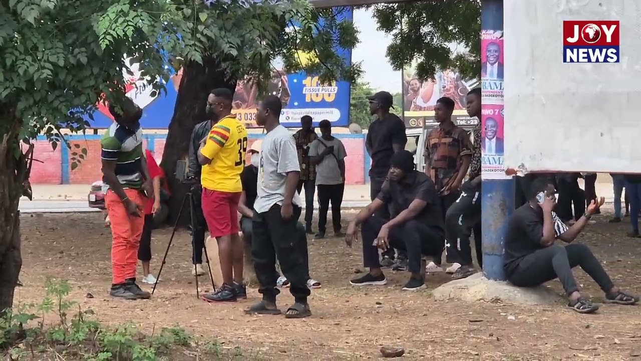 Heavy Security at 37 Roundabout as Protesters Gear Up for Day 2 of ##StopGalamseyNow Demonstration
