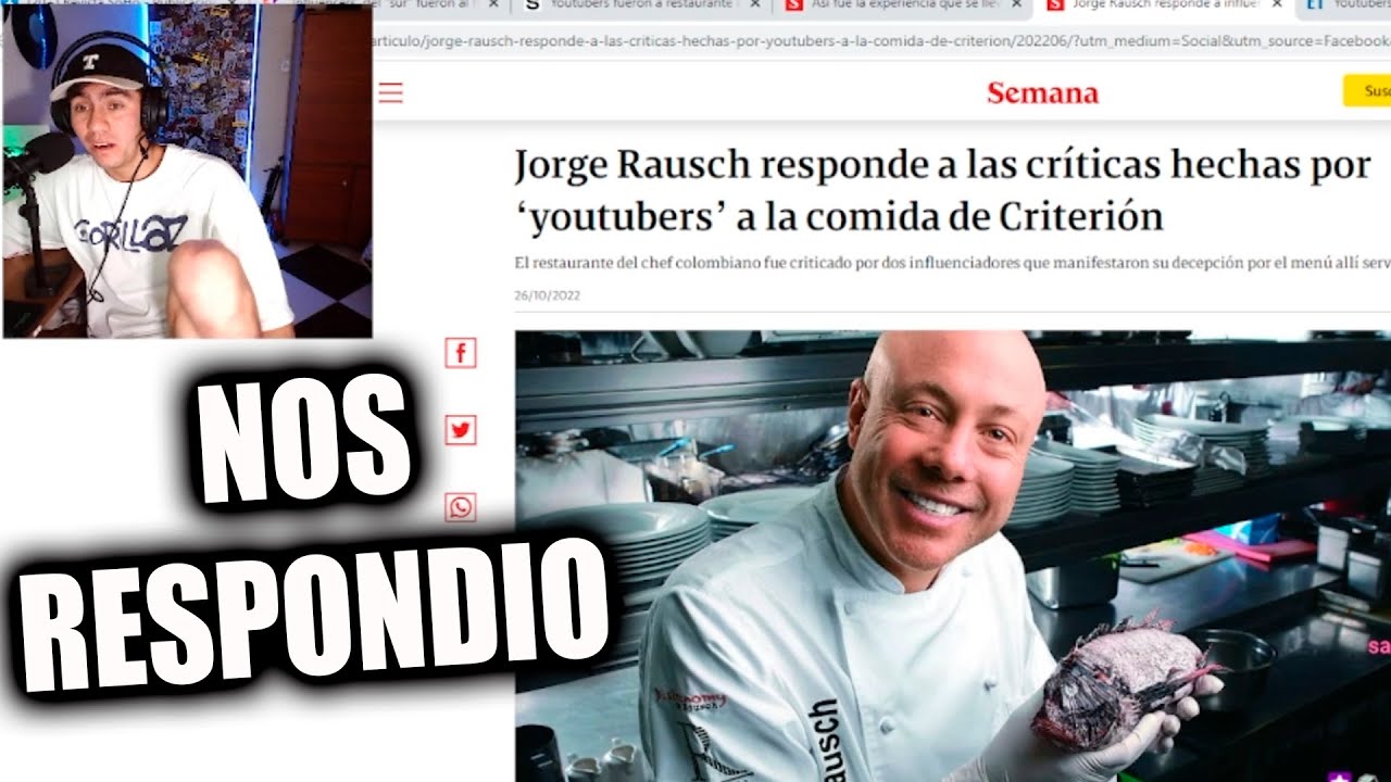 El famoso chef nos respondió ! RESPONDIENDO A MIS HATERS !