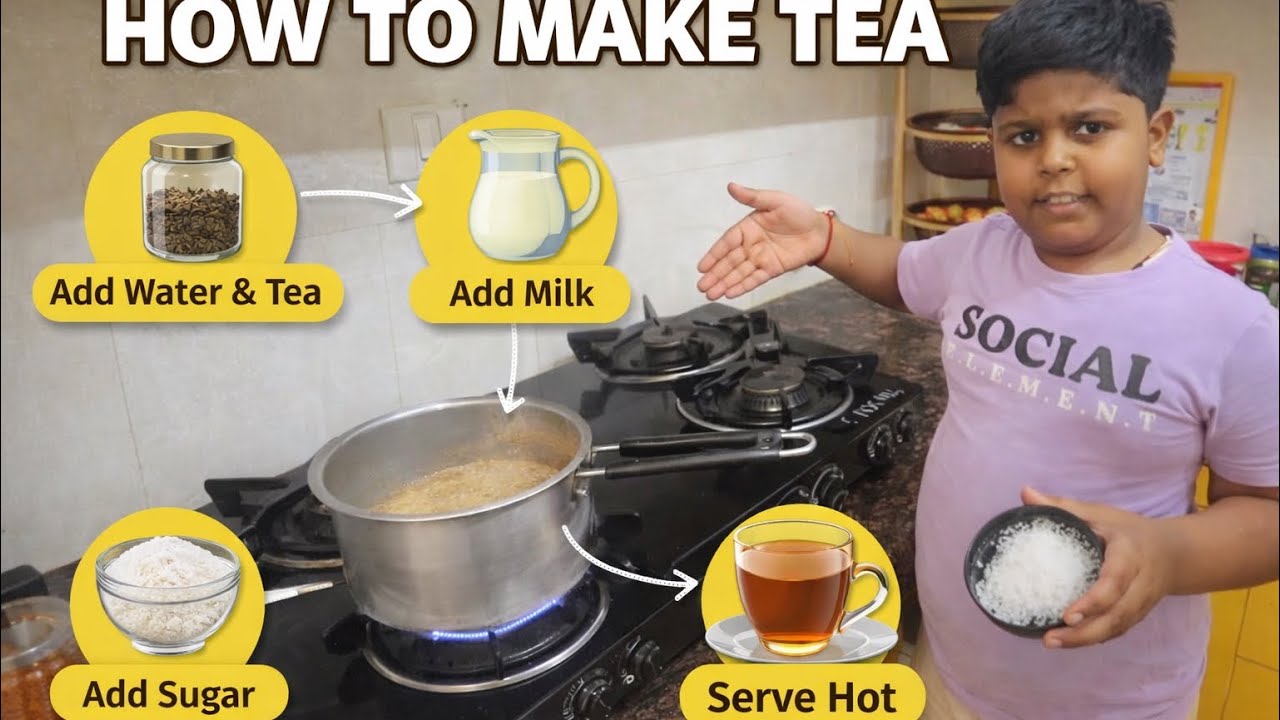 Easy Tea Recipe for Beginners ☕😜#सकाळचा स्पेशल चहा रेसिपी