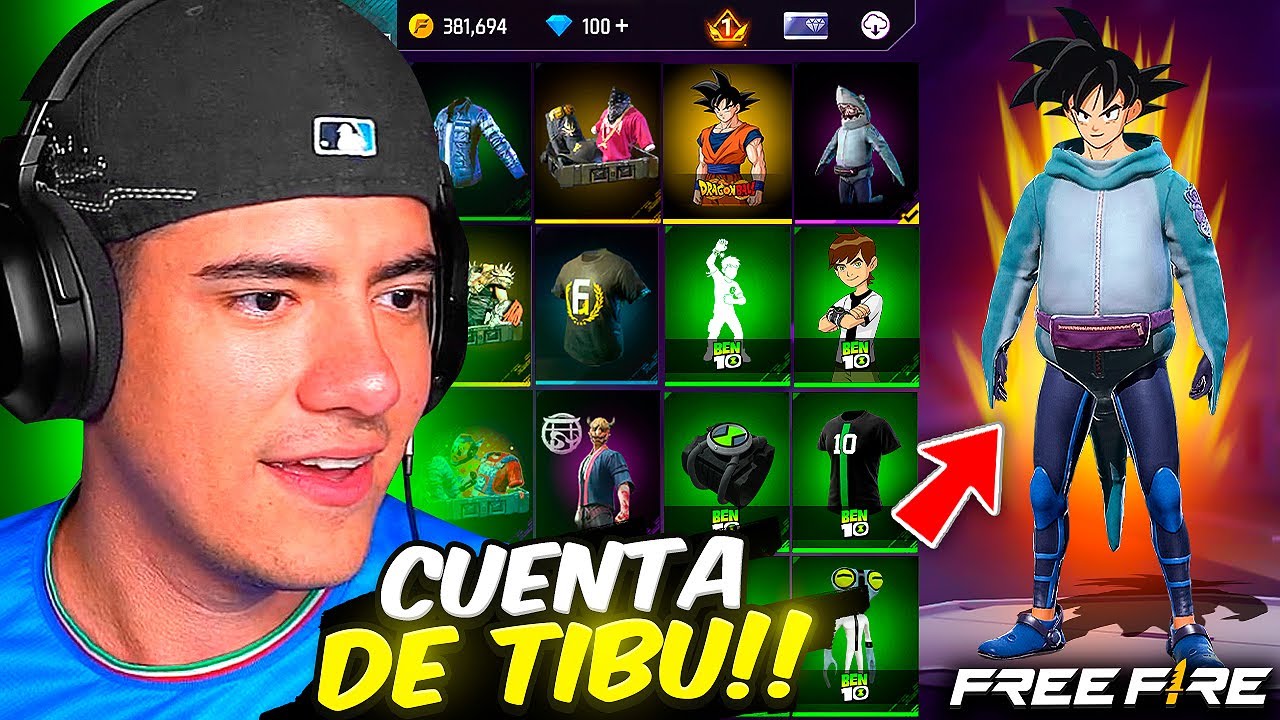REVISE TODO LO QUE TIENE LA CUENTA DE TIBU EN FREE FIRE Y ME SORPRENDI - TheDonato Live