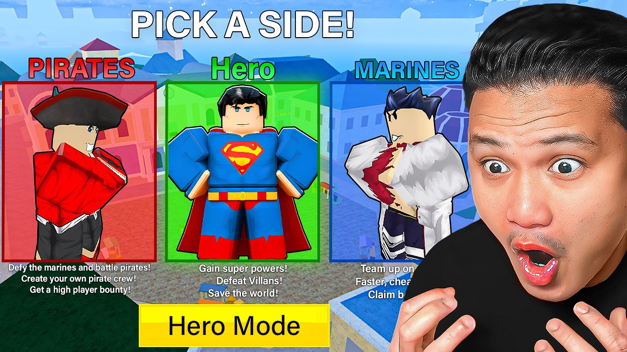 Blox Fruits But SUPERHERO Decide My Powers!
