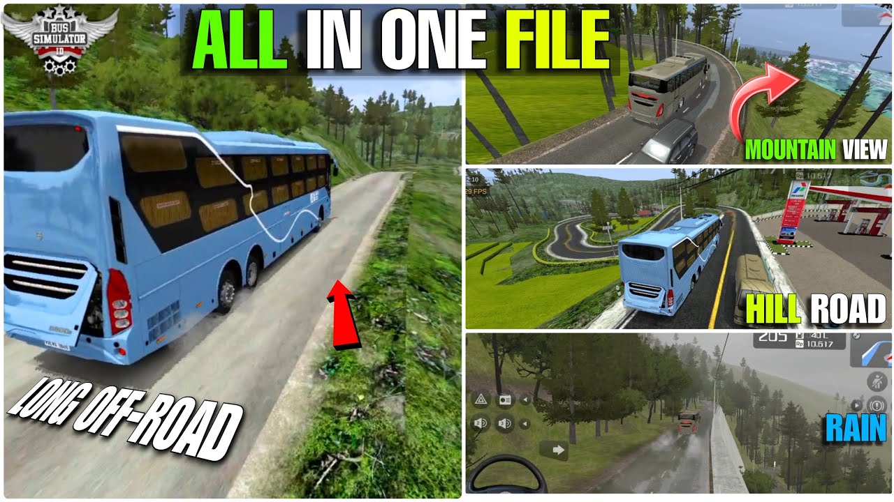 New Map file in bus simulator indonesia 🤩|| All in one map dawnload link bussid ||GAME MYSTIQUE