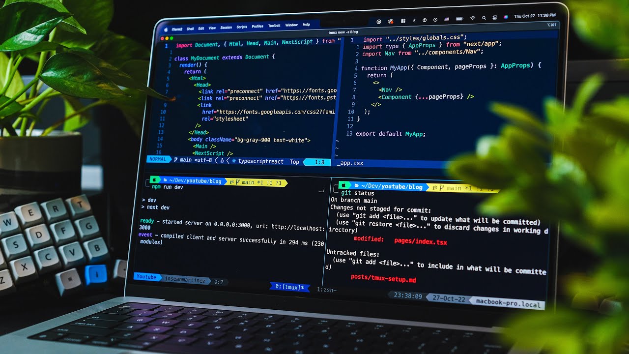 Как я использую Tmux с Neovim для создания потрясающего рабочего процесса разработки на моем Mac