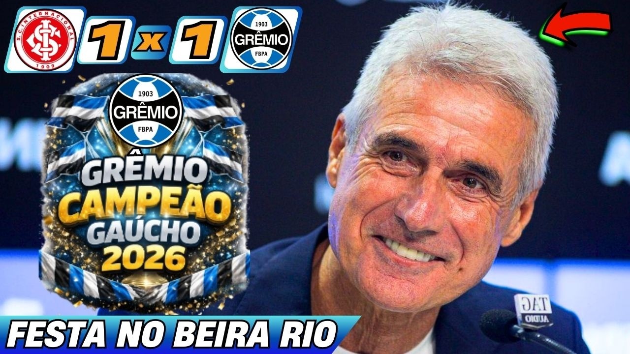 🏆 GRÊMIO CAMPEÃO NO BEIRA-RIO! LUÍS CASTRO DISPARA NA COLETIVA APÓS INTERNACIONAL 1x1 GRÊMIO!