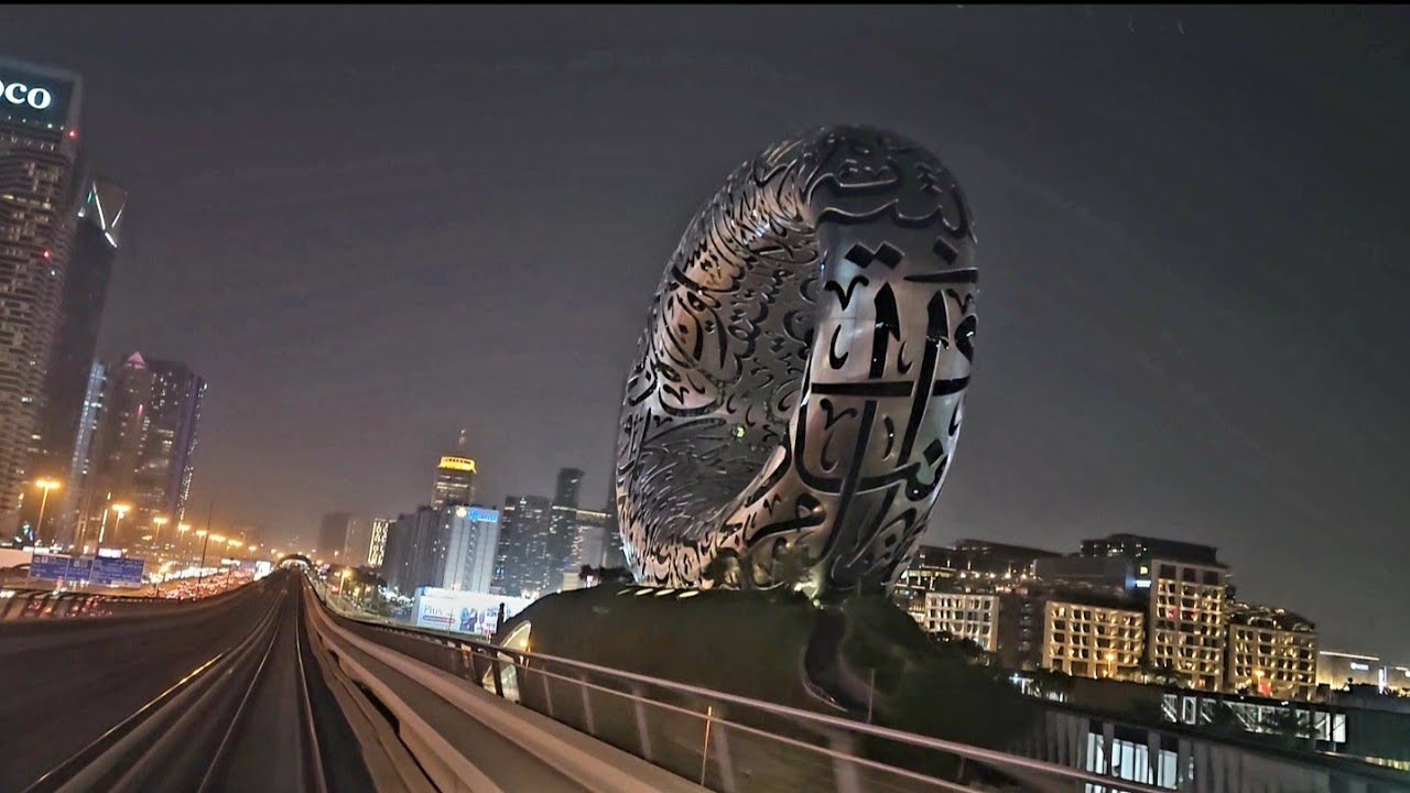 Dubai Metro Night View | Stunning City Lights Tour