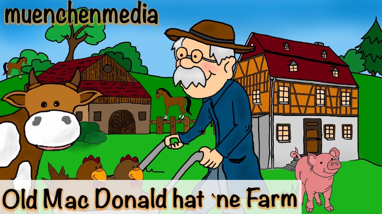🎵 Old MacDonald had a Farm deutsch - Kinderlieder zum Mitsingen | Kinderlieder deutsch