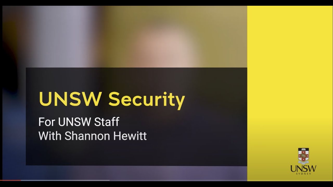 UNSW Security - For Staff Members