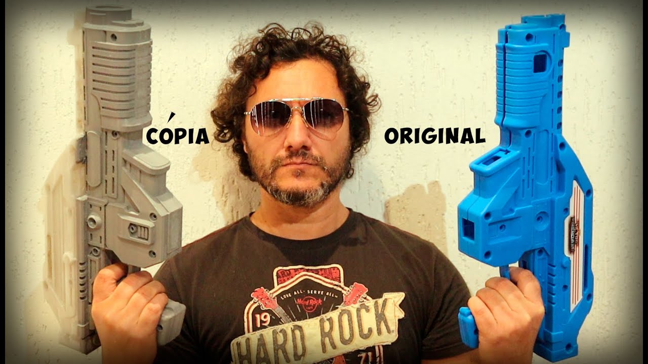 🚨 Transformei UMA FOTO em uma ARMA de ARCADE do Jurassic Park com IA + Impressão 3D 🦖🎮
