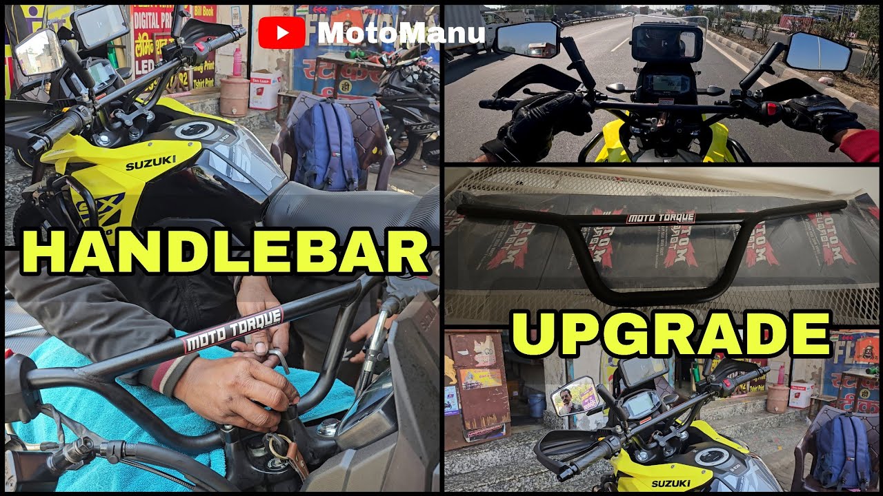 MotoTorque Handlebar is Game Changer! | Suzuki V-Strom SX 250 | New Touring Setup Upgrade | MotoManu