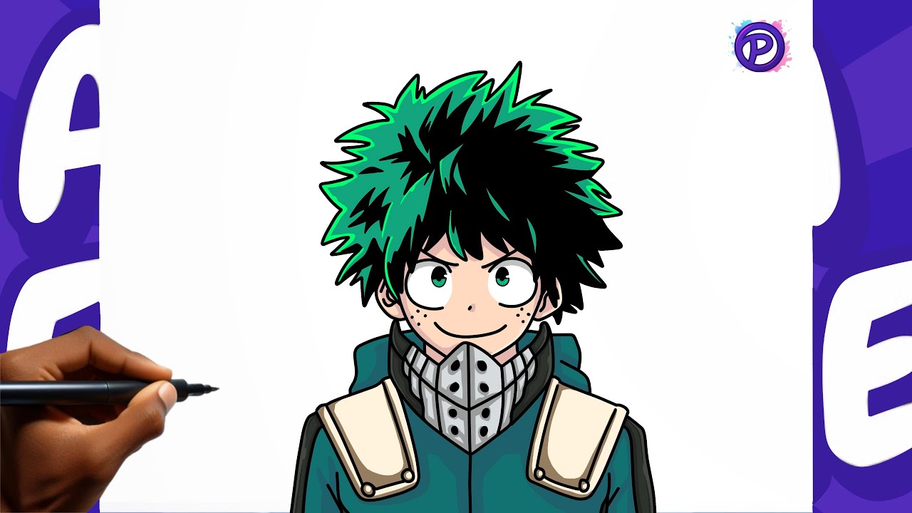 How to Draw Midoriya My Hero Academia Easy Step by Step