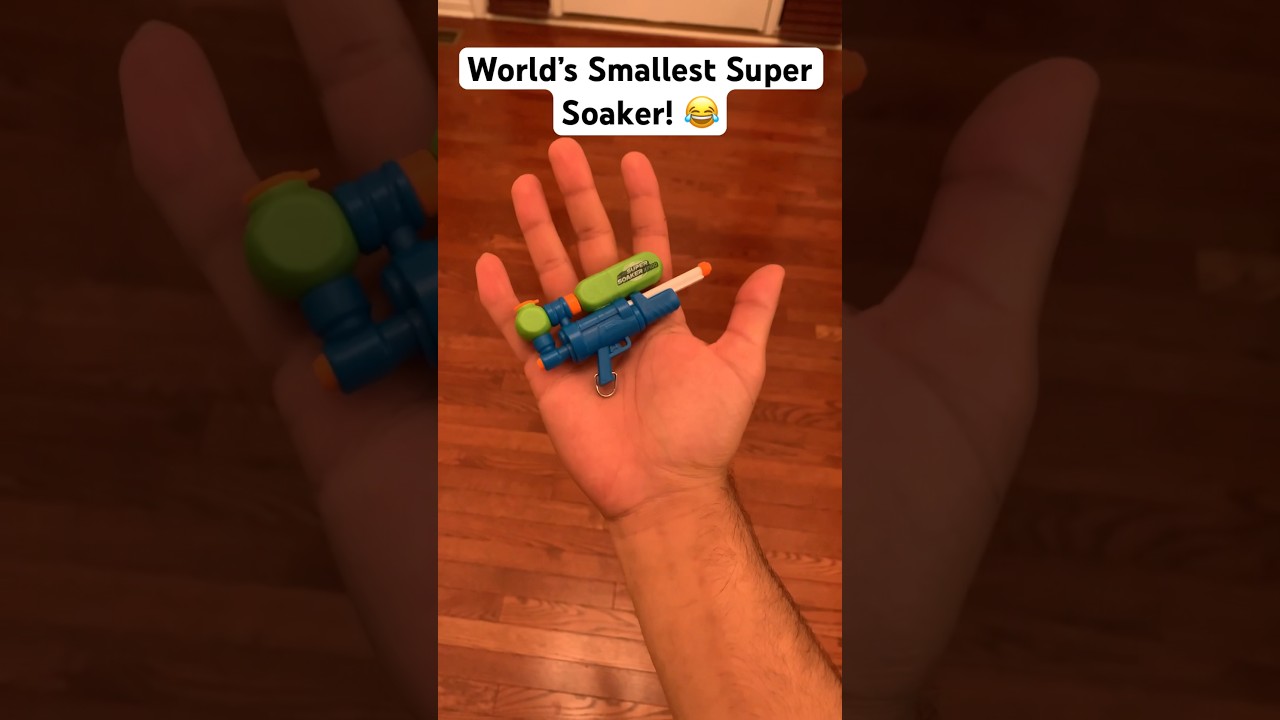World&rsquo;s Smallest Super Soaker! 😂 #shorts