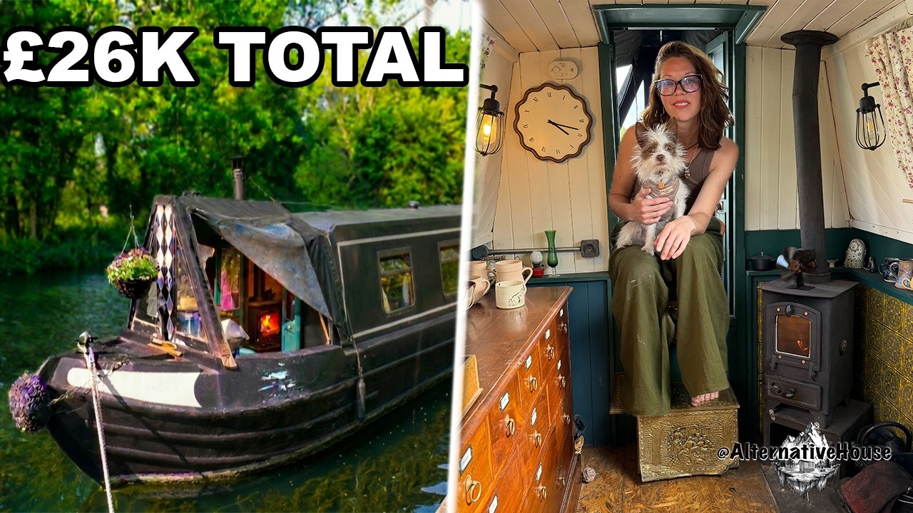 Forced out of her home, she now lives off-grid on the canal