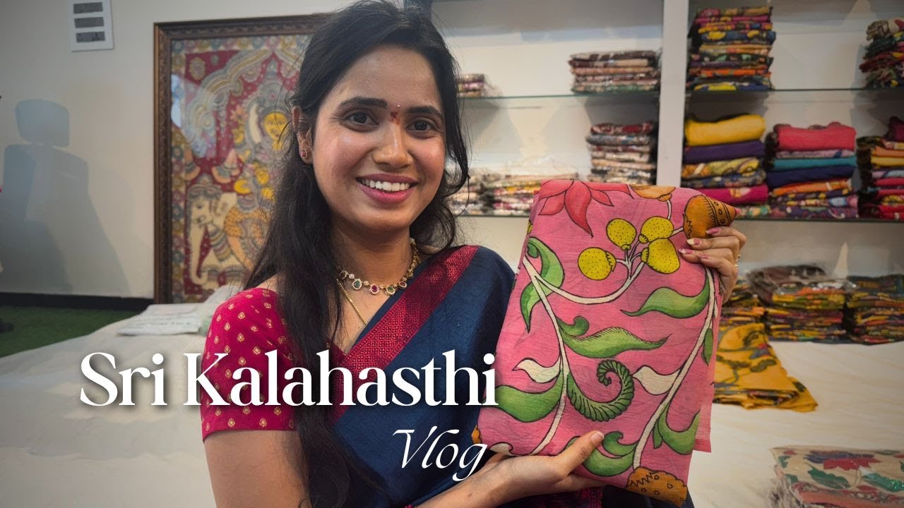 Sri Kalahasthi |Darshanam | Kalamkari Sarees #penkalamkari #handpainted #sarees