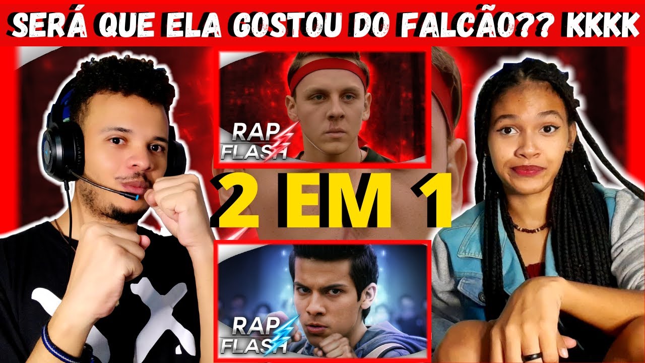 REACT Rap do Falcão - O FALCÃO DO COBRA KAI E Rap do Miguel (Cobra kai) - O CAMPEÃO | Flash Beats