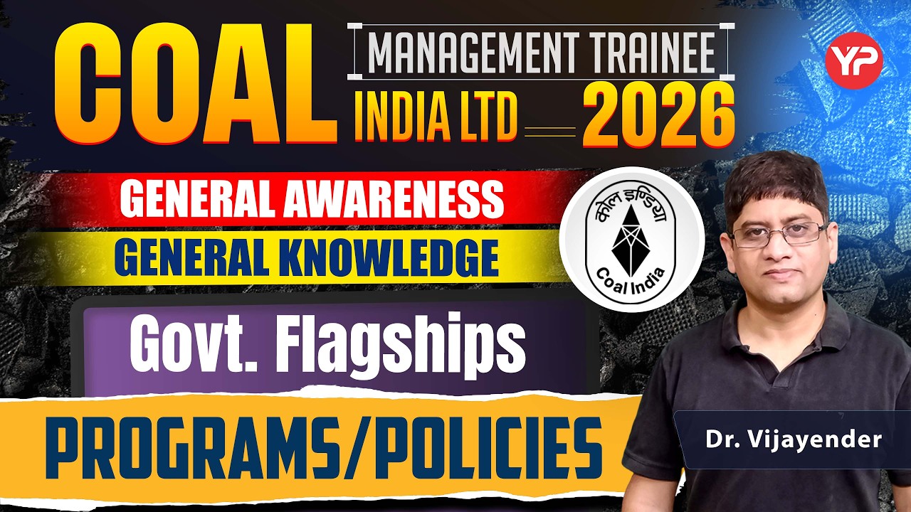 Govt Flagships Program QS (Imp Topic) for CIL MT General Awareness/knowledge Non-technical 2026