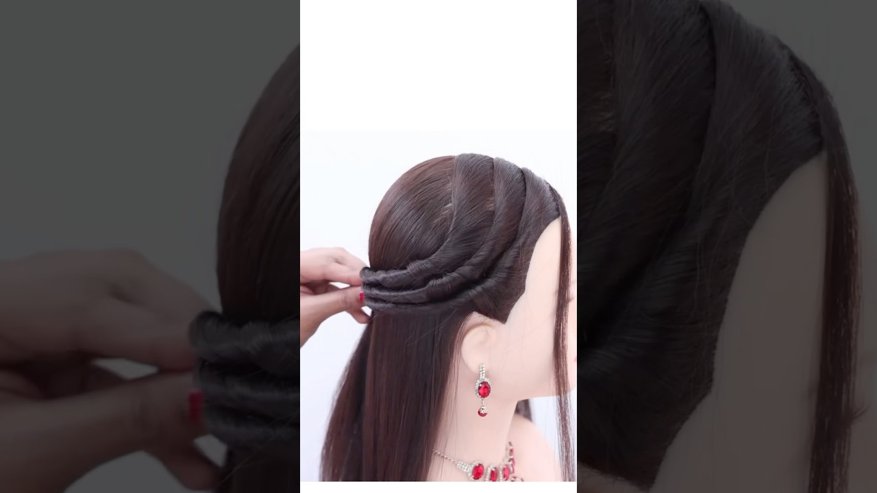 Quick hairstyle for wedding #hairstyle #openhairstyle
