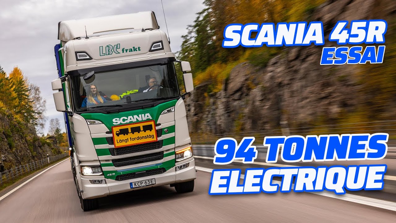 Scania 45R – 94 tonnes en électrique !