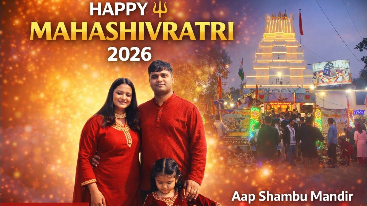Maha shivratri 2026 at aap shambu mandir roop nagar jammu 