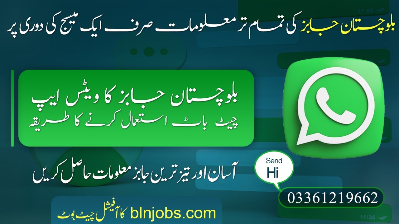 How to Use Balochistan Jobs WhatsApp Chatbot | blnjobs.com WhatsApp Bot Instantly Access Jobs