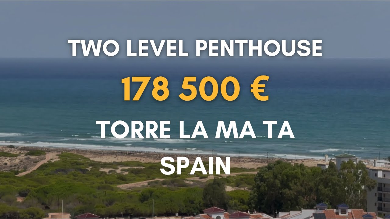 SOLD 🔴 Two-Level Penthouse with Sea views in Torre La Mata, Torrevieja, Alicante Province, Spain