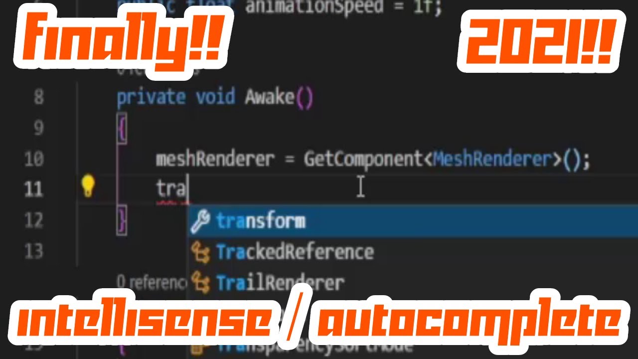 DO THIS !! If VsCode Intellisense / Autocomplete / For Unity Not Working  // 2021 (FIXED)