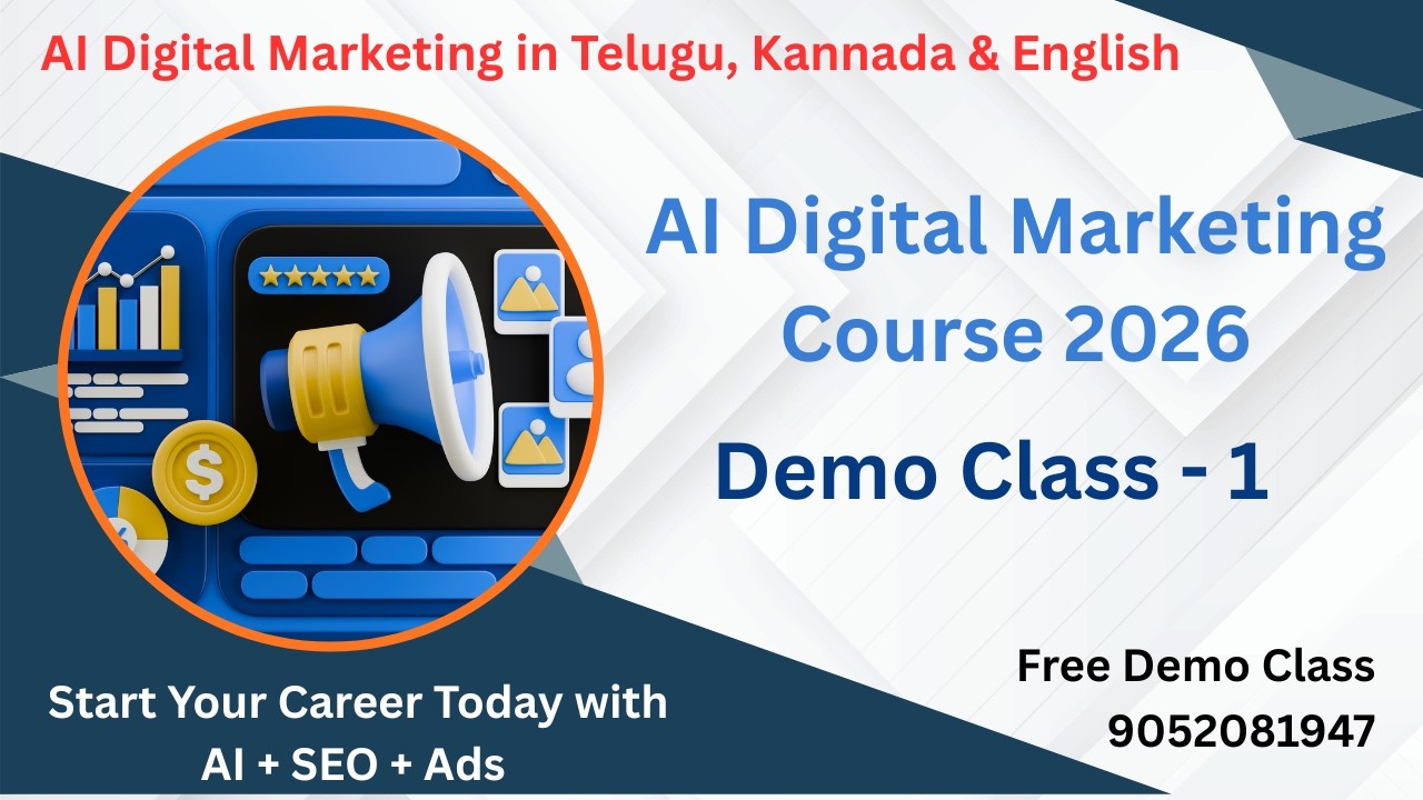 AI Digital Marketing Course 2026 (Demo - 1 )Free Digital Marketing Online Class