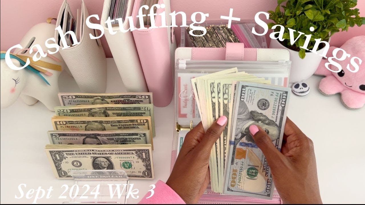 $382 | Cash Envelope Stuffing | Sept 2024 | Single Mom