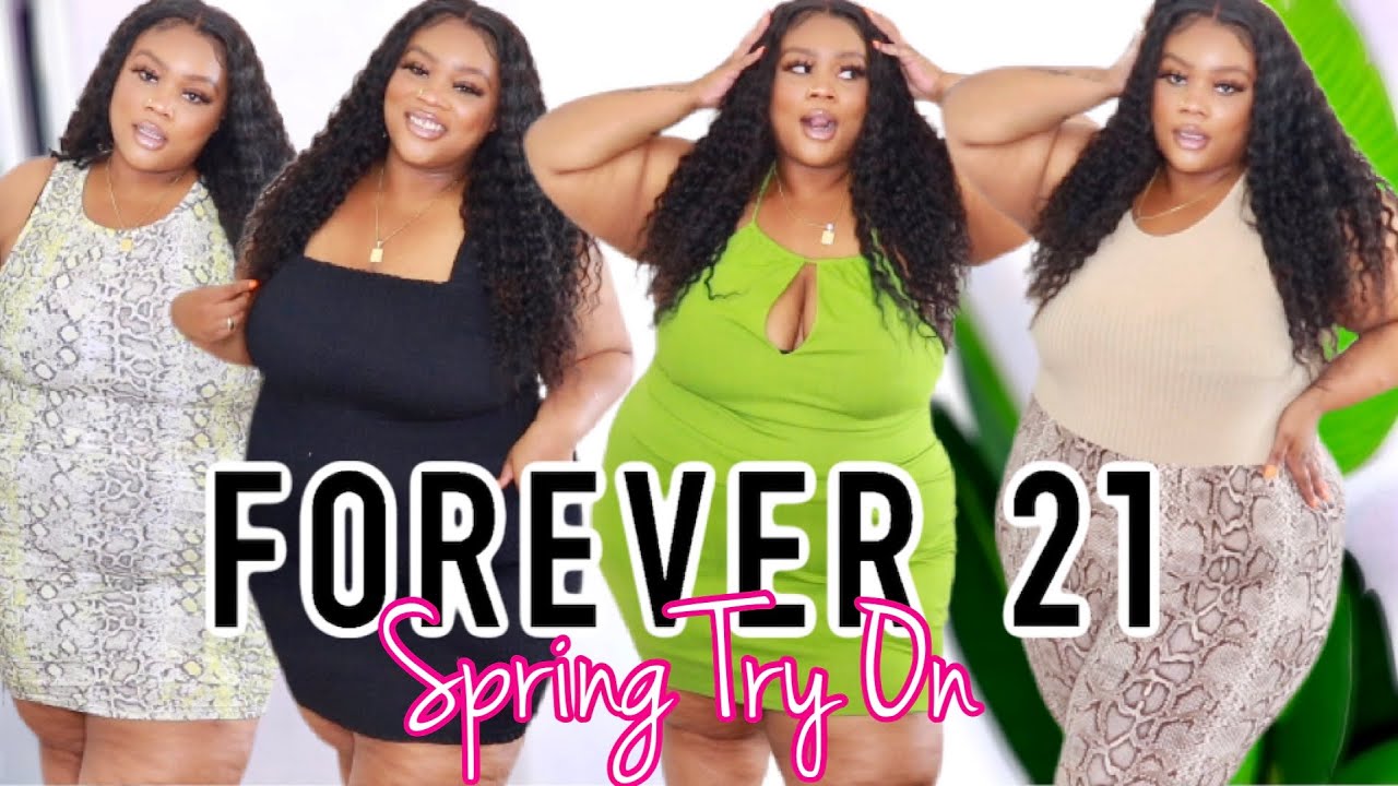 HUGE FOREVER 21 PLUS SIZE & CURVE SPRING TRY ON HAUL * Dresses, Bottoms, Tops + More!*