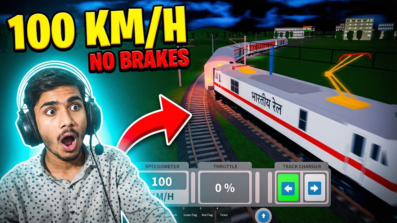 100 km/h No Brakes Train Challenge in India 🚆| Epic Rails of India | Anand Plays