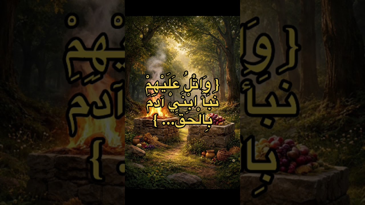 { وَاتْلُ عَلَيْهِمْ نَبَأَ ابْنَيْ آدَمَ بِالْحَقِّ... }