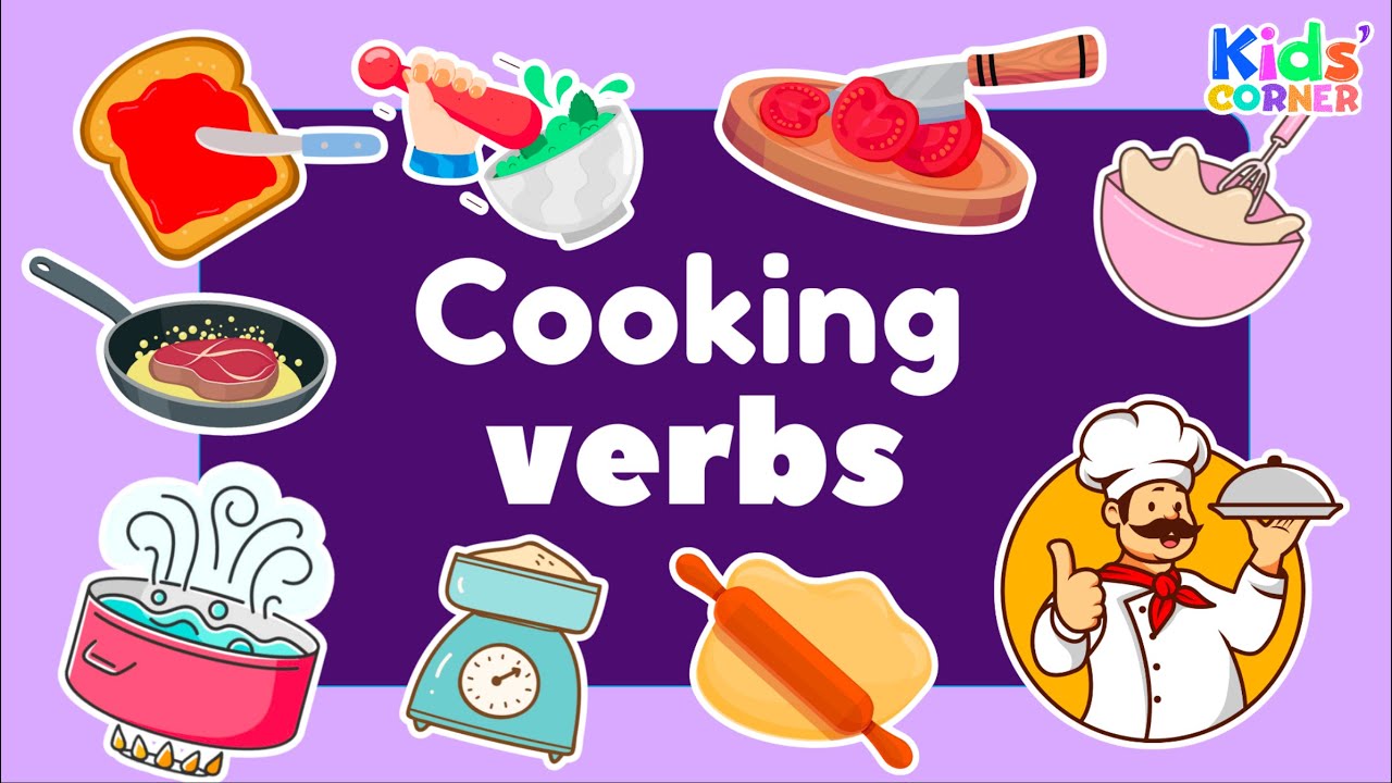 Cooking Verbs | English Vocabulary for Kids