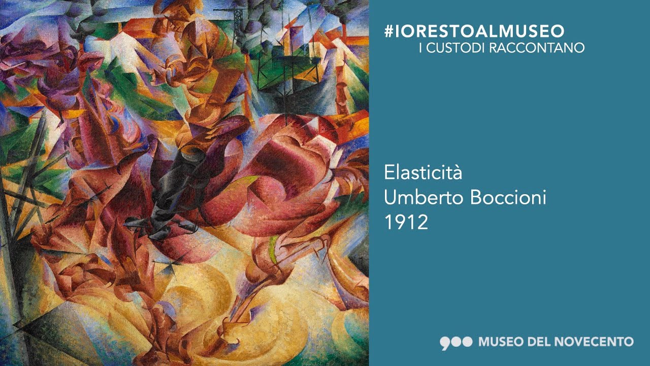 Museo del Novecento - I custodi raccontano - Elasticità di Umberto Boccioni.