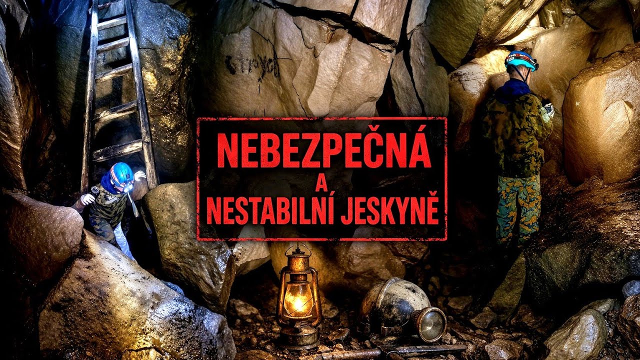 Průzkum nebezpečné a nestabilní jeskyně - Galbytour 2024