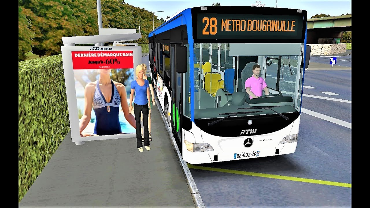 OMSI 2 🚌 Direction Métro Bougainville, ligne 28