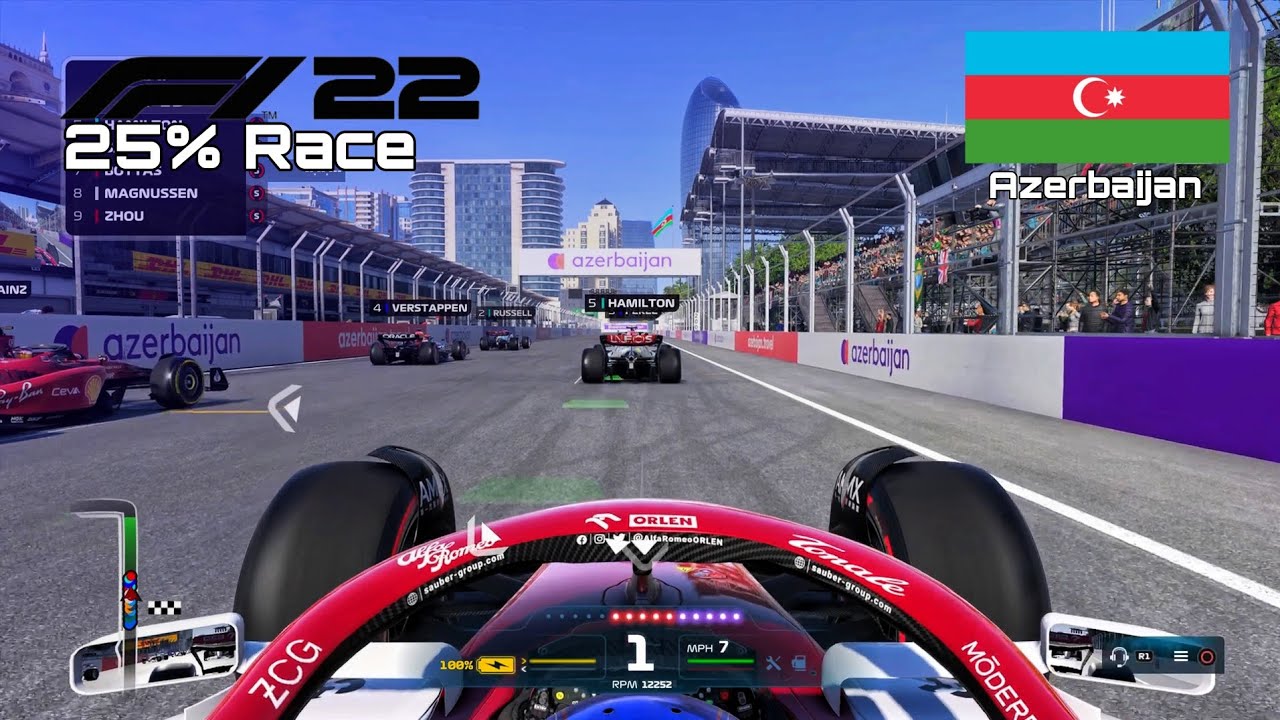 F1 2022 GAME | 25% Race Azerbaijan - Valteri Bottas| PS4 Gameplay