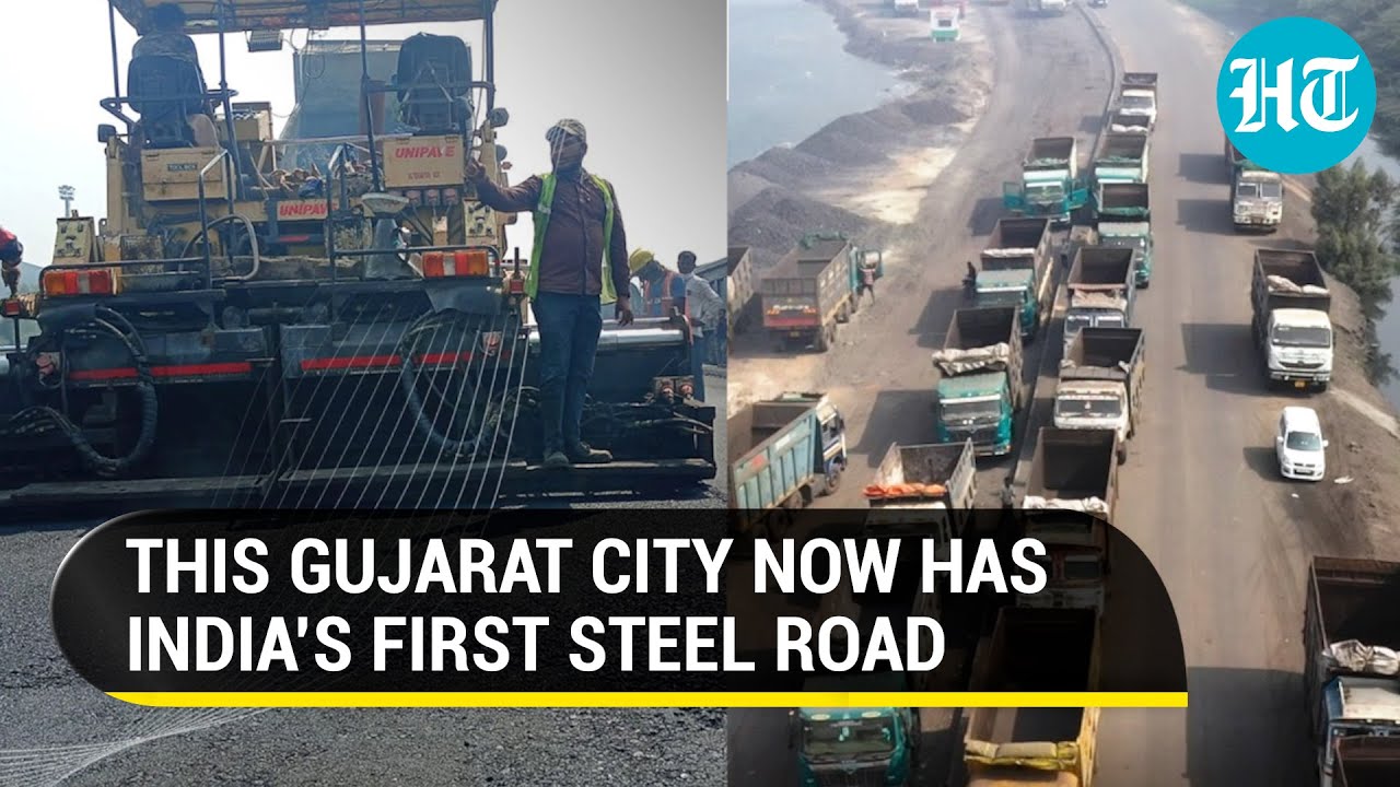 Surat gets India’s first-ever, 1km long steel-slag road; Sets sustainable development example