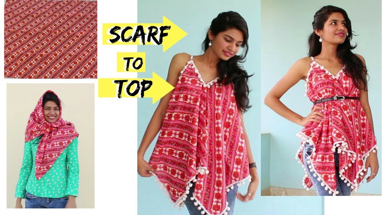 5 Min. Convert Dupatta/Scarf into Top| DIY | Refashion Clothes| Summer Special