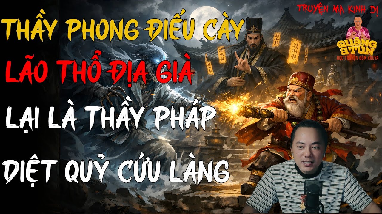 TRUYỆN MA HAY NHẤT : THẦY PHONG ĐIẾU CÀY - THỔ ĐỊA DIỆT QUỶ | TRUYỆN MA CỦA QUÀNG A TŨN