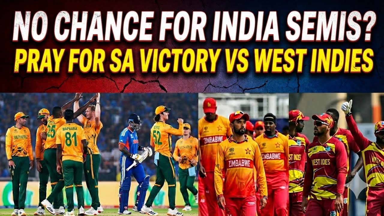 LIVE: INDIA OUT OF WC BEFORE IND VS ZIM? SCENARIO AFTER WI WIN VS ZIM - TROUBLE FOR IND - T20 WC