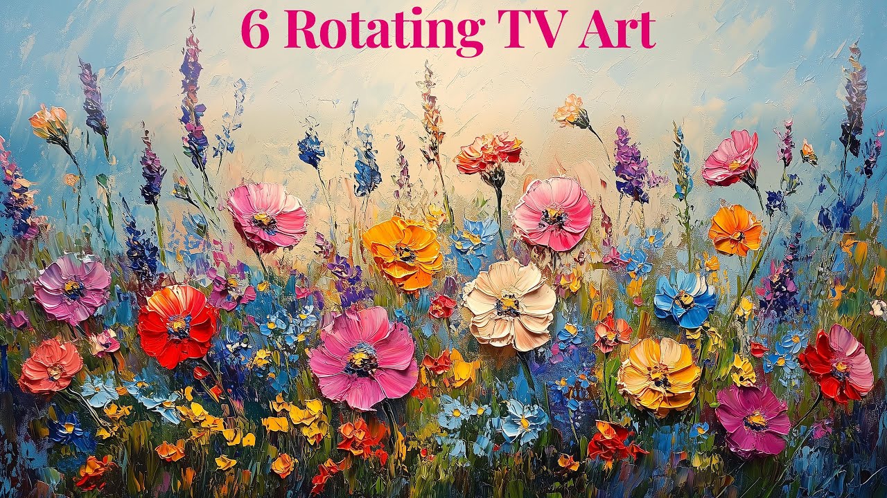 Flowers TV Art Screensavers | Vibrant Wildflowers | Floral Wallpapers Slideshow #frametvart