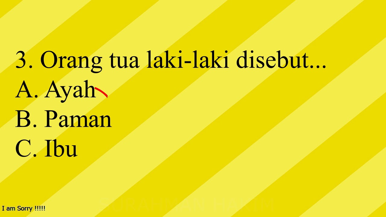 Bahasa Indonesia kelas 1 SD | Soal Latihan