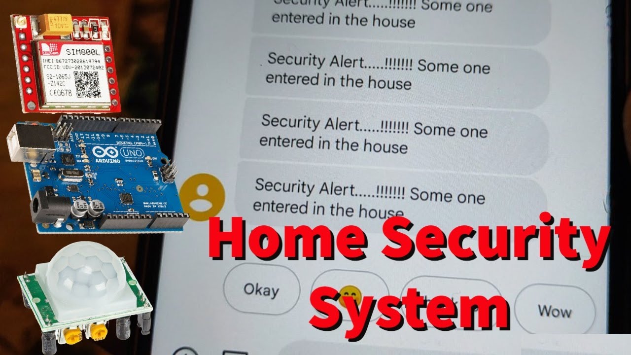GSM based Home security system [ using SIM 800L GSM module ] | Protect Home and shop from theft