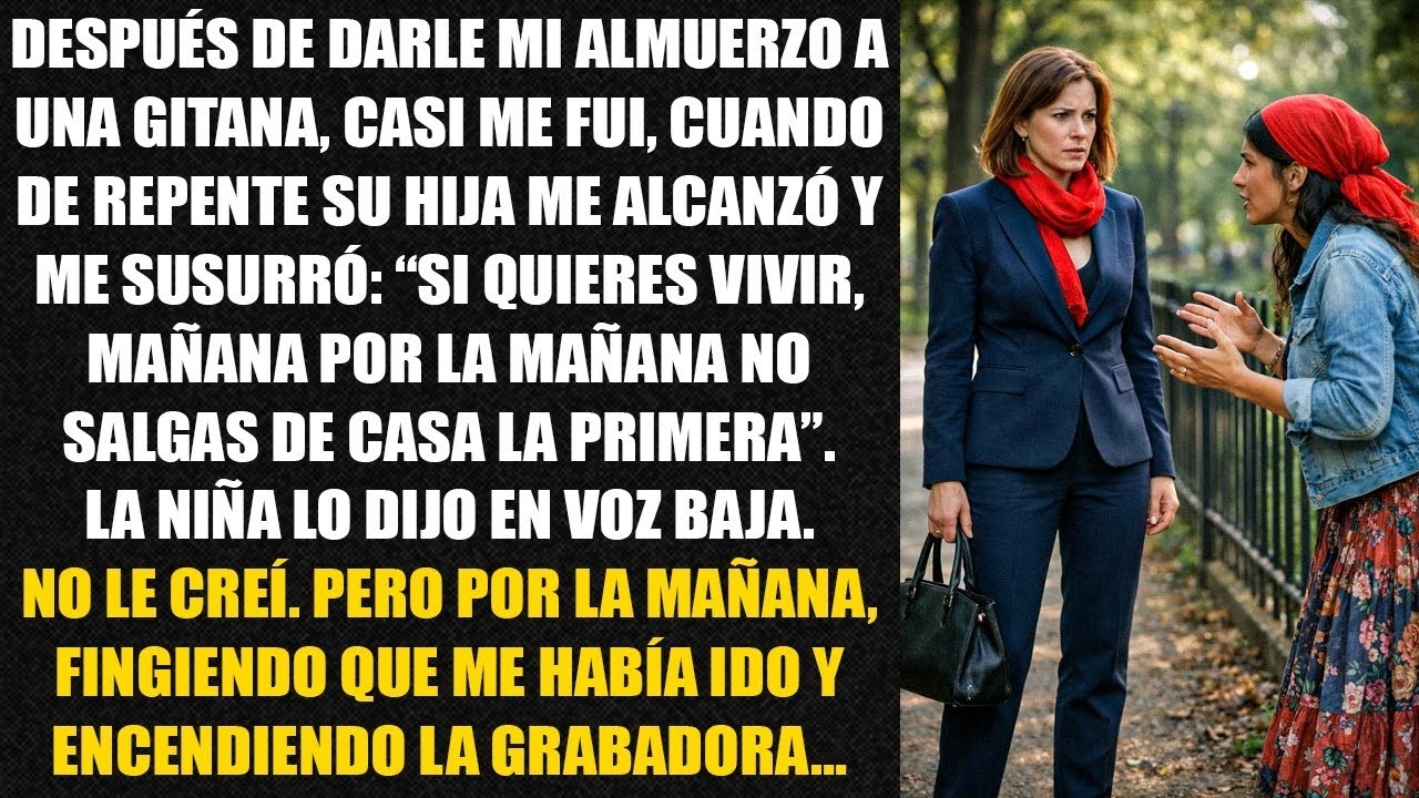 Después de darle mi almuerzo a una gitana, ya casi me iba cuando de repente su hija me alcanzó y...
