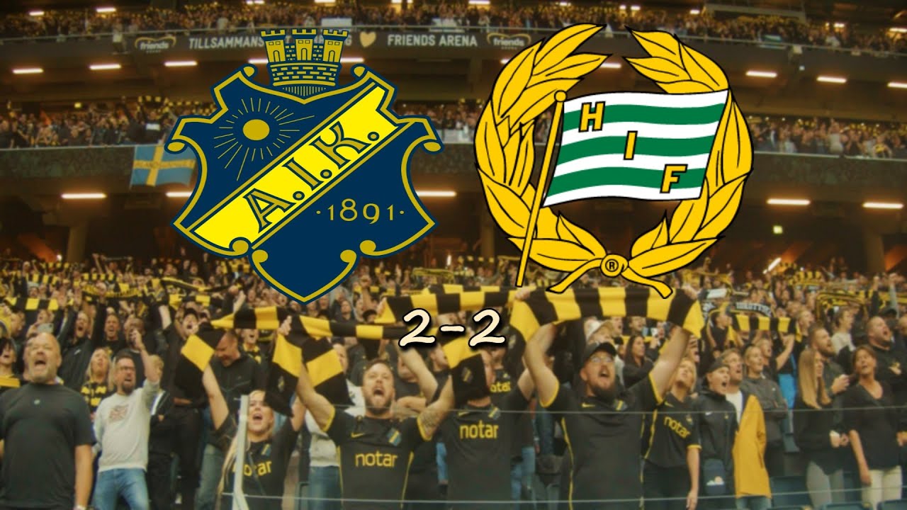 AIK - Hammarby 2-2 (2022.08.28) Derby, Pyro
