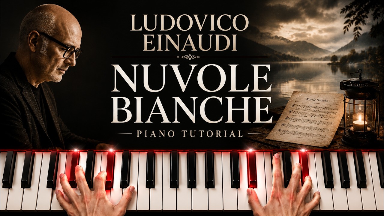 Nuvole Bianche Piano: Ludovico Einaudi Nuvole Bianche Piano Tutorial!